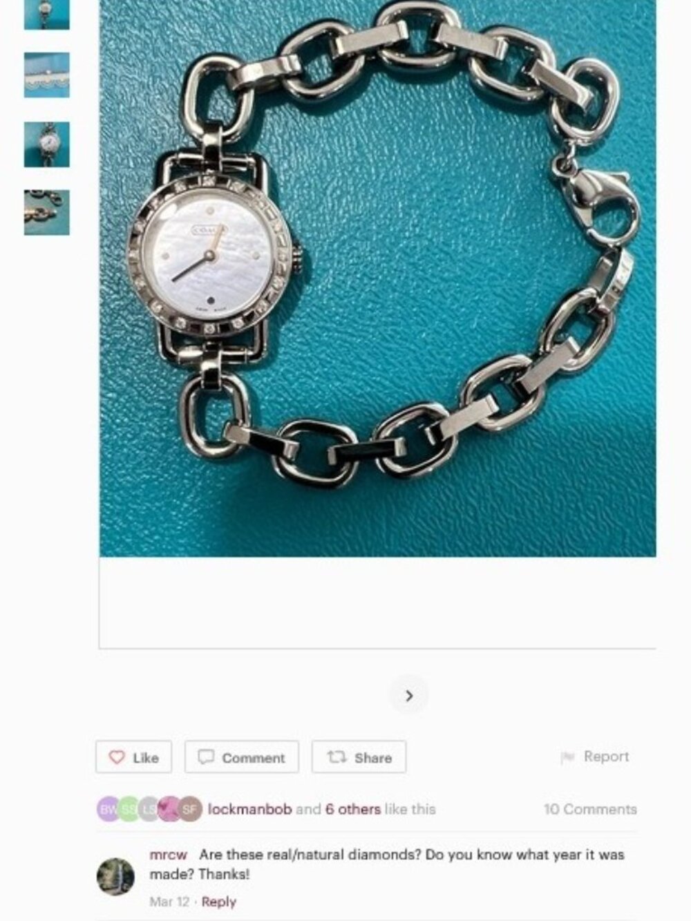 Coach Diamond Watch - Picture 6 of 6
